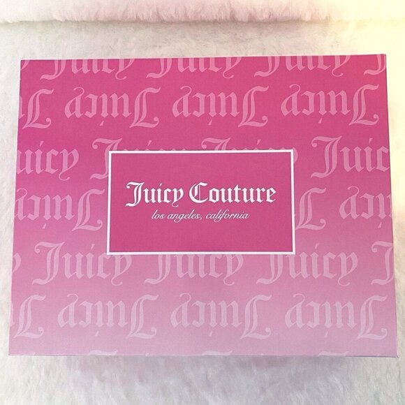 Juicy Couture Bag Faux Fur Plush Purse Pink Mini Tote Bag & Coin Purse Gift Set - Picture 10 of 10
